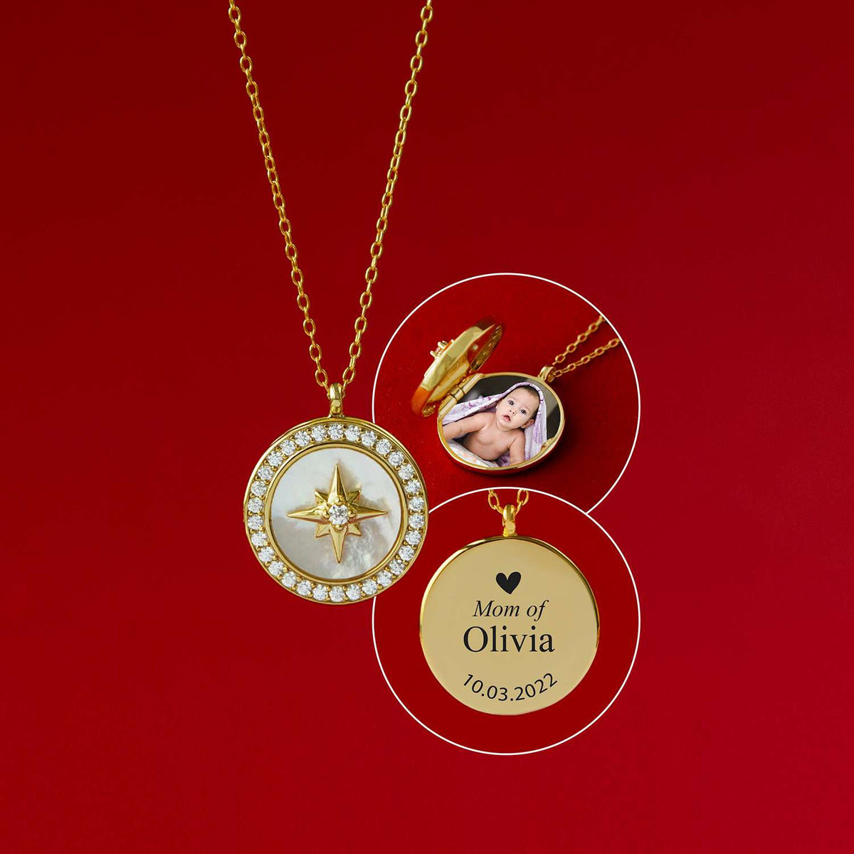 LUNA LOCKET | Happy Parents | Sterling Silver - MILA CANTES