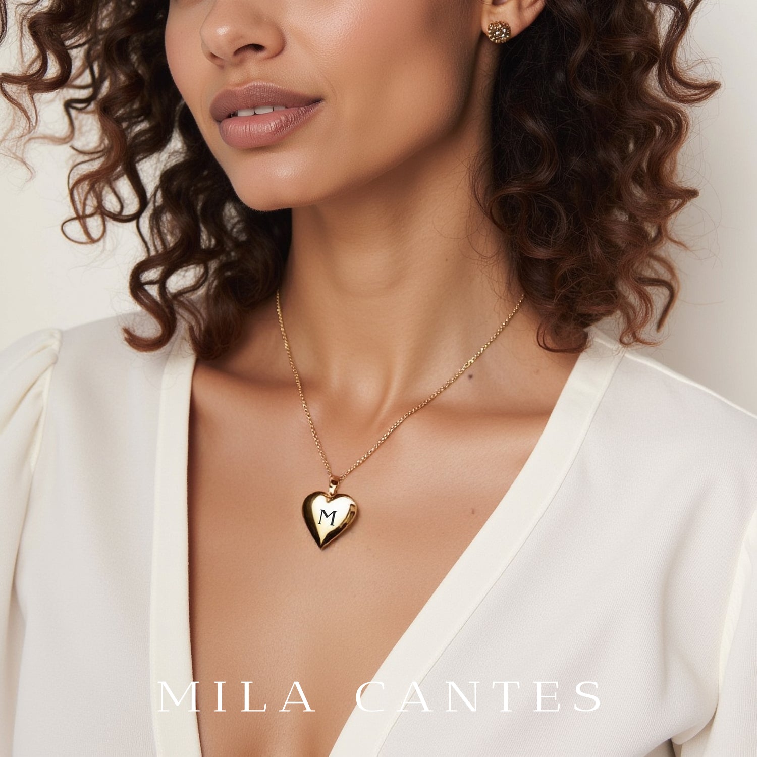 HEART LOCKET | Initial Letters - MILA CANTES